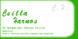 csilla harnos business card